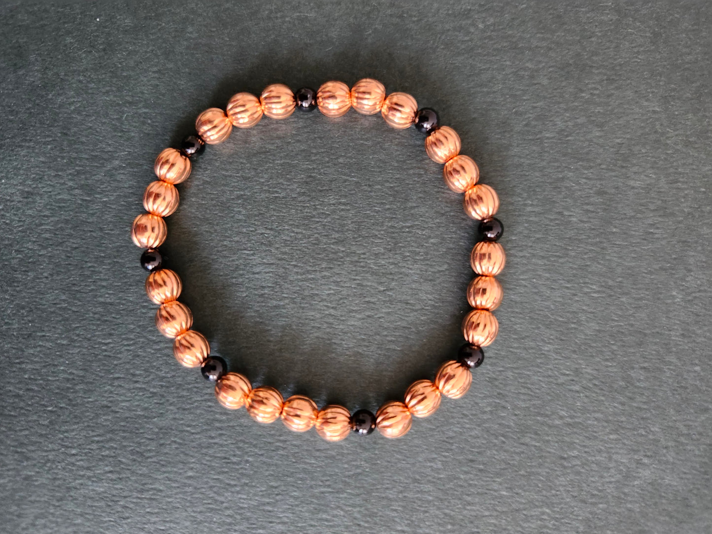 Copper Onyx Fluted 6mm